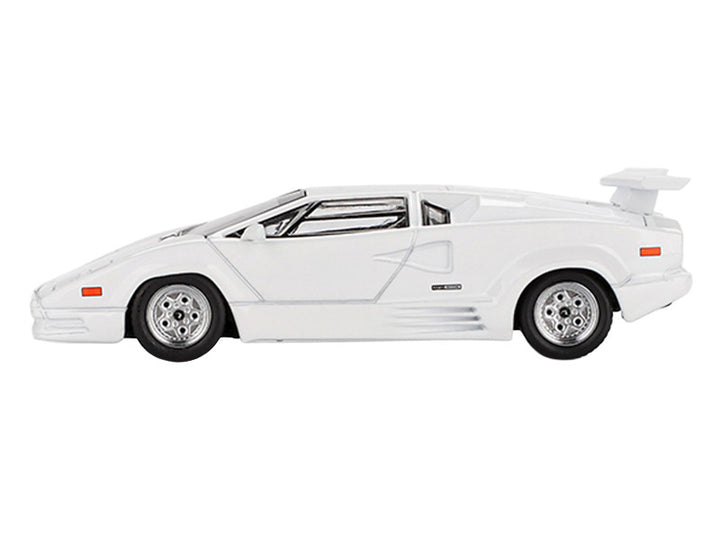 Lamborghini Countach "25th Anniversary" White Limited Edition 1/64 Diecast Model Car by Mini GT 2