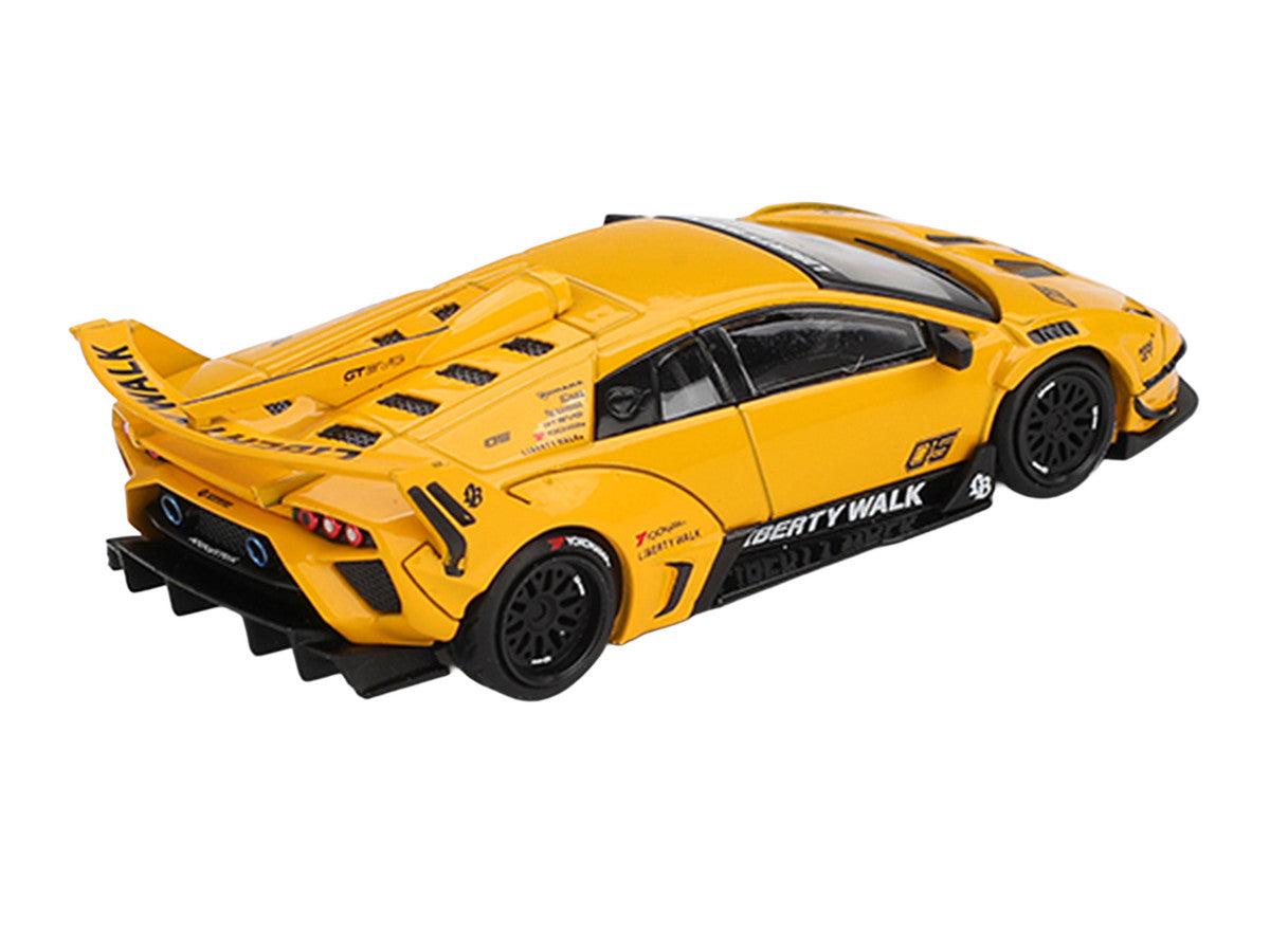 Lamborghini Murcielago GT EVO LB-Silhouette Works Yellow Limited Edition 1/64 Diecast Model Car by Mini GT 4
