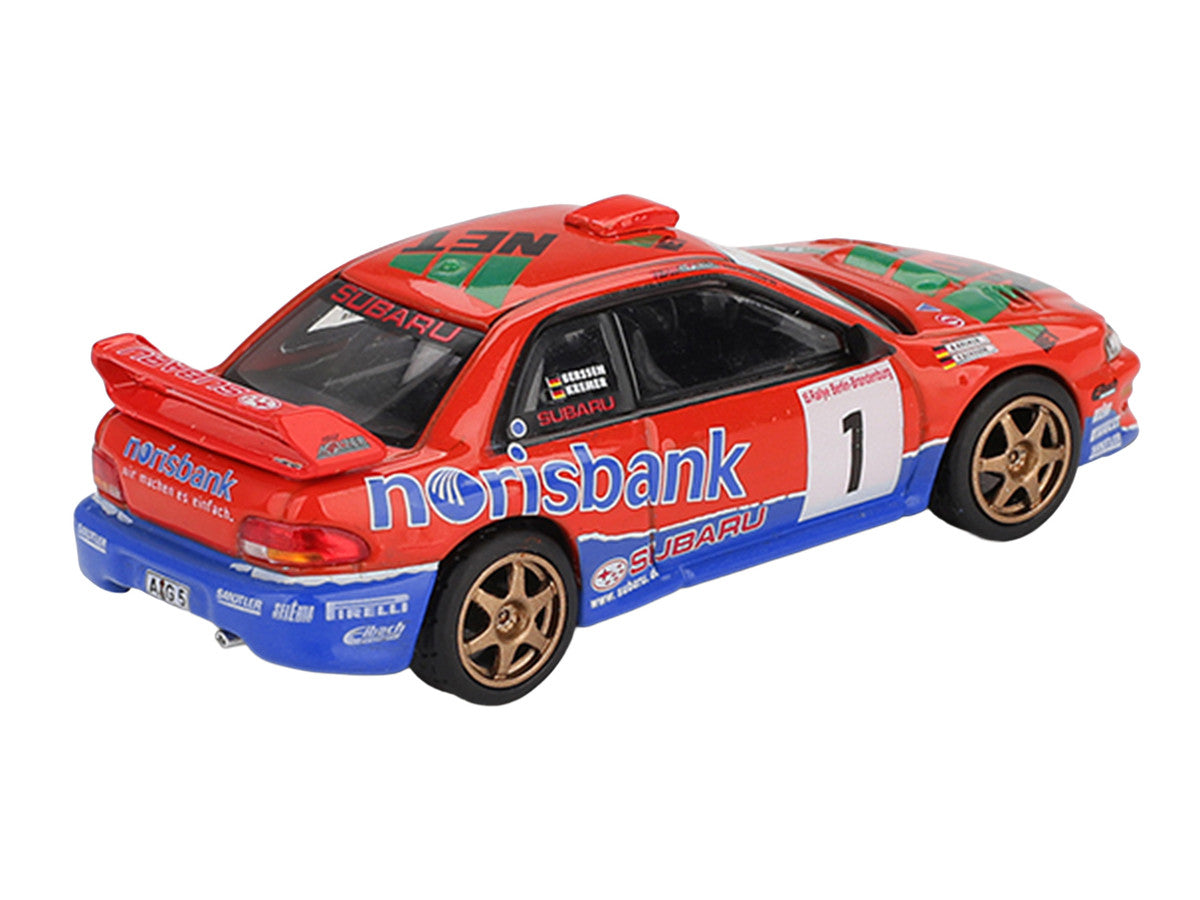 Subaru Impreza WRC97 #1 Armin Kremer - Fred Berssen Champion "Deutsche Rallye Meisterschaft (DRM)" (1999) Limited Edition 1/64 Diecast Model Car by Mini GT 2