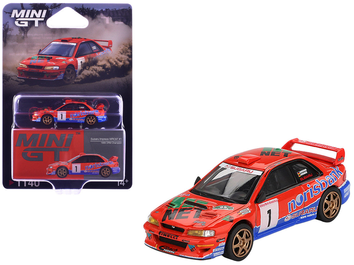 Subaru Impreza WRC97 #1 Armin Kremer - Fred Berssen Champion "Deutsche Rallye Meisterschaft (DRM)" (1999) Limited Edition 1/64 Diecast Model Car by Mini GT 4
