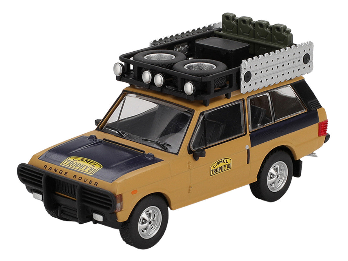 Range Rover with Roofrack "West Germany 1" Christian Swoboda - Knuth Mentel Winner "Camel Trophy Sumatra" (1981) Limited Edition 1/64 Diecast Model Car by Mini GT 3