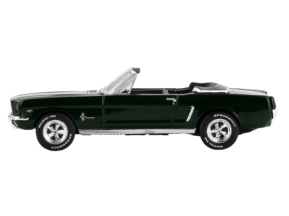 1964 Ford Mustang Convertible Highland Green Limited Edition 1/64 Diecast Model Car by Mini GT-0