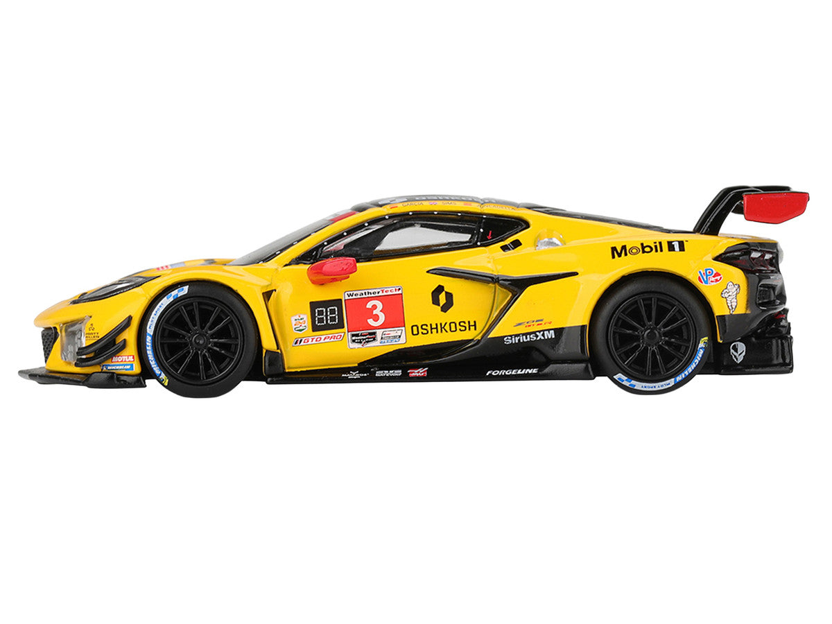 Chevrolet Corvette Z06 GT3.R #3 Antonio Garcia - Daniel Juncadella - Alexander Sims "Corvette Racing by Pratt Miller Motorsports" GTD Pro Class 2nd Place IMSA "24 Hours of Daytona" (2025) Limited Edition 1/64 Die Cast Model Car by Mini GT