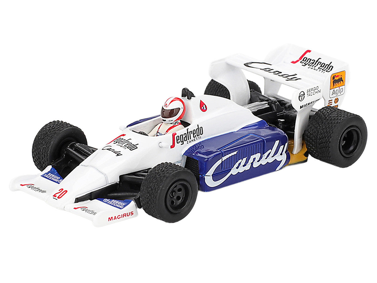Johnny Cecotto Toleman TG184 #20 Formula One 1:64 diecast with driver figure