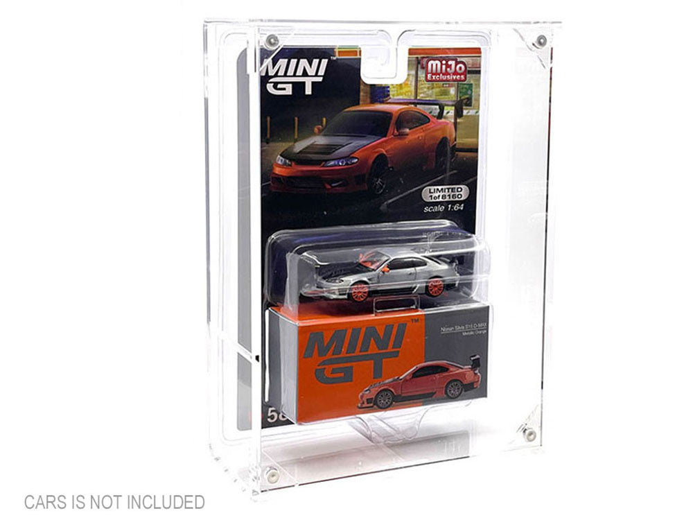 Showcase Premium Collector Single Display Case with Shelf "Mijo Exclusives" for 1/64 Scale Models-4
