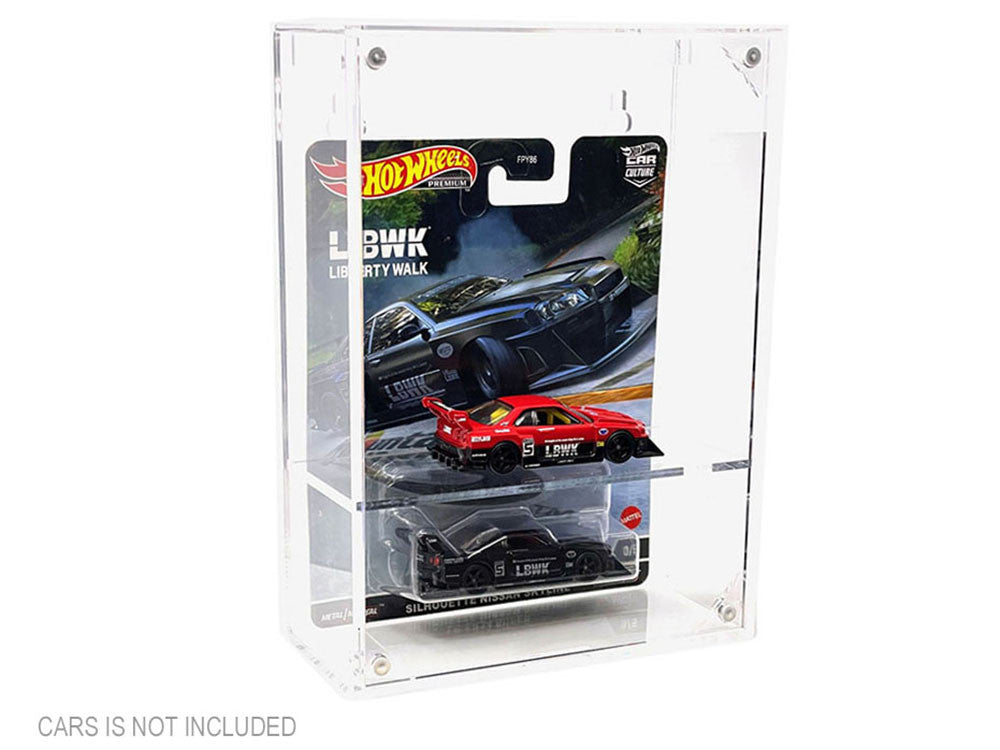 Showcase Premium Collector Single Display Case with Shelf "Mijo Exclusives" for 1/64 Scale Models-2
