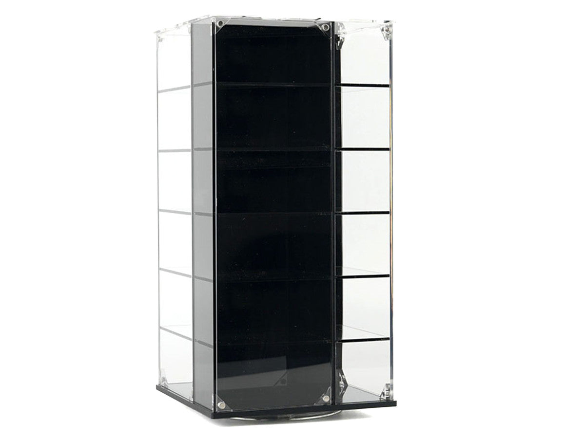 Acrylitower Showcase 24 Car Display Desktop Spinner with Cover "Mijo Exclusives" for 1/64 Scale Models