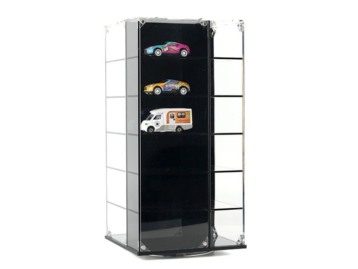 Acrylitower 24-car rotating acrylic display case for 1:64 diecast model cars
