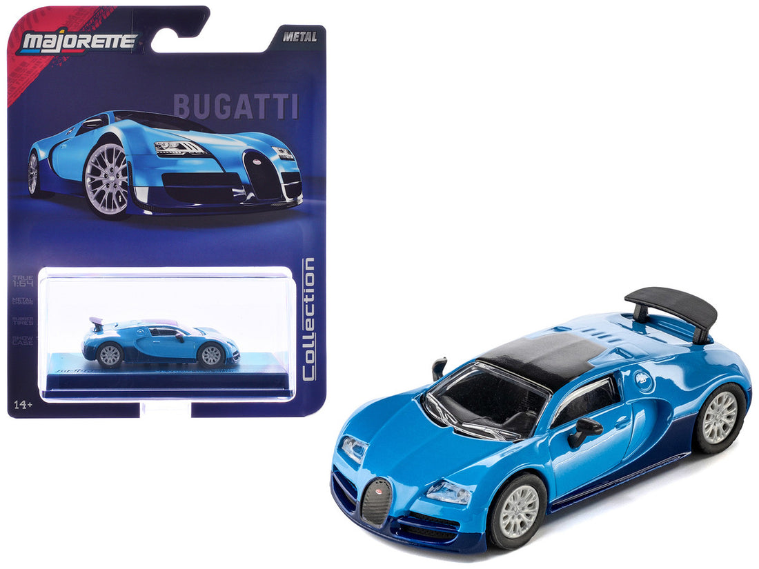 2005 Bugatti Veyron 16.4 Super Sport Blue "Collection" Series 1/64 Diecast Model Car by Majorette