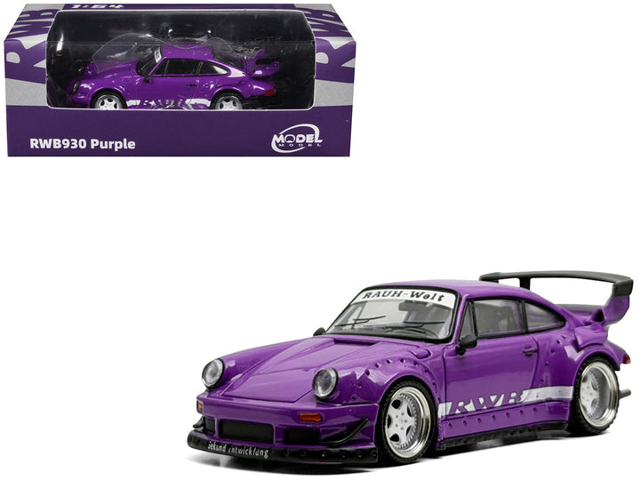 RWB 930 Purple with White Stripes 1/64 diecast model by Model Model in original collector packaging.