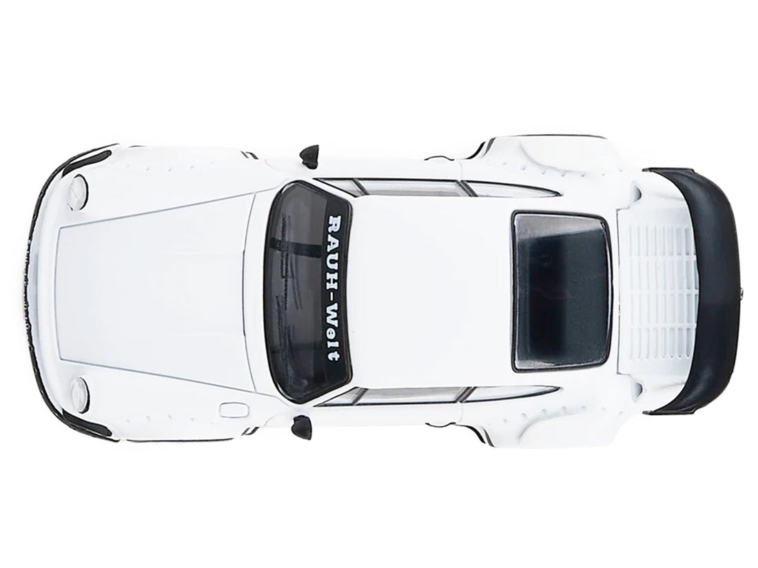 RWB 930 Matt White with Black Stripes 1/64 Diecast Model Car by Model Model-3