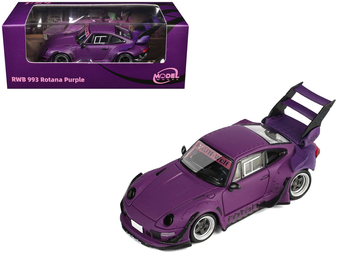 RWB 993 Rotana Matt Purple 1/64 Diecast Model Car by Model Model-3
