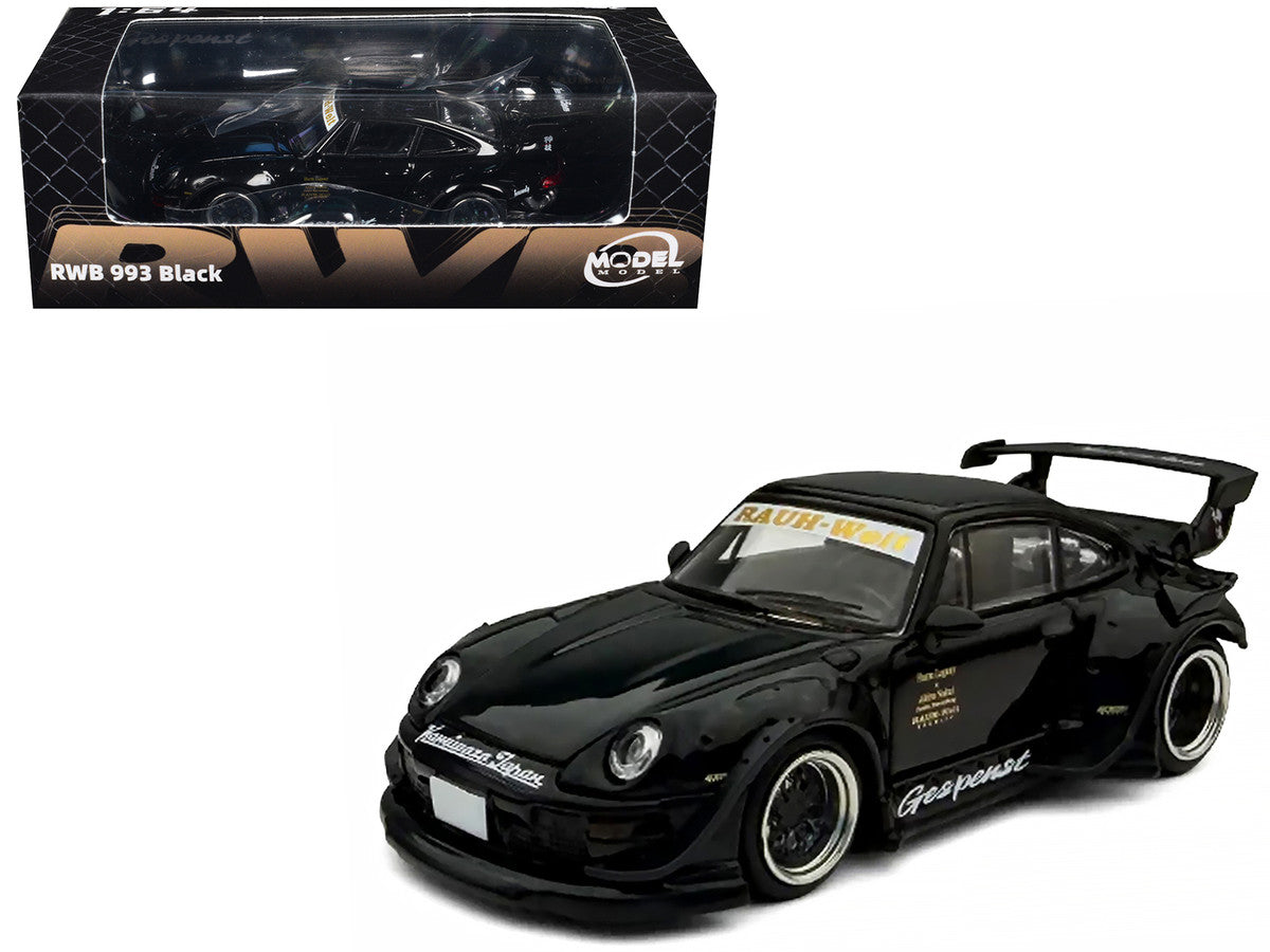 RWB 993 "Gespenst" Black 1/64 Diecast Model Car by Model Model