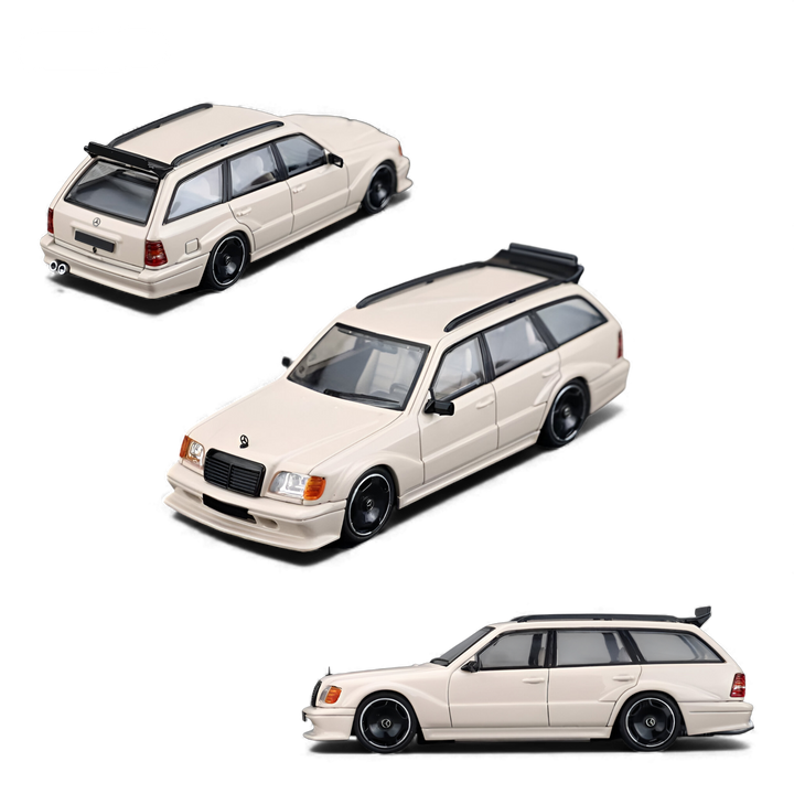 Mercedes-Benz S124 Milk Tea Color 1:64 by Mortal 