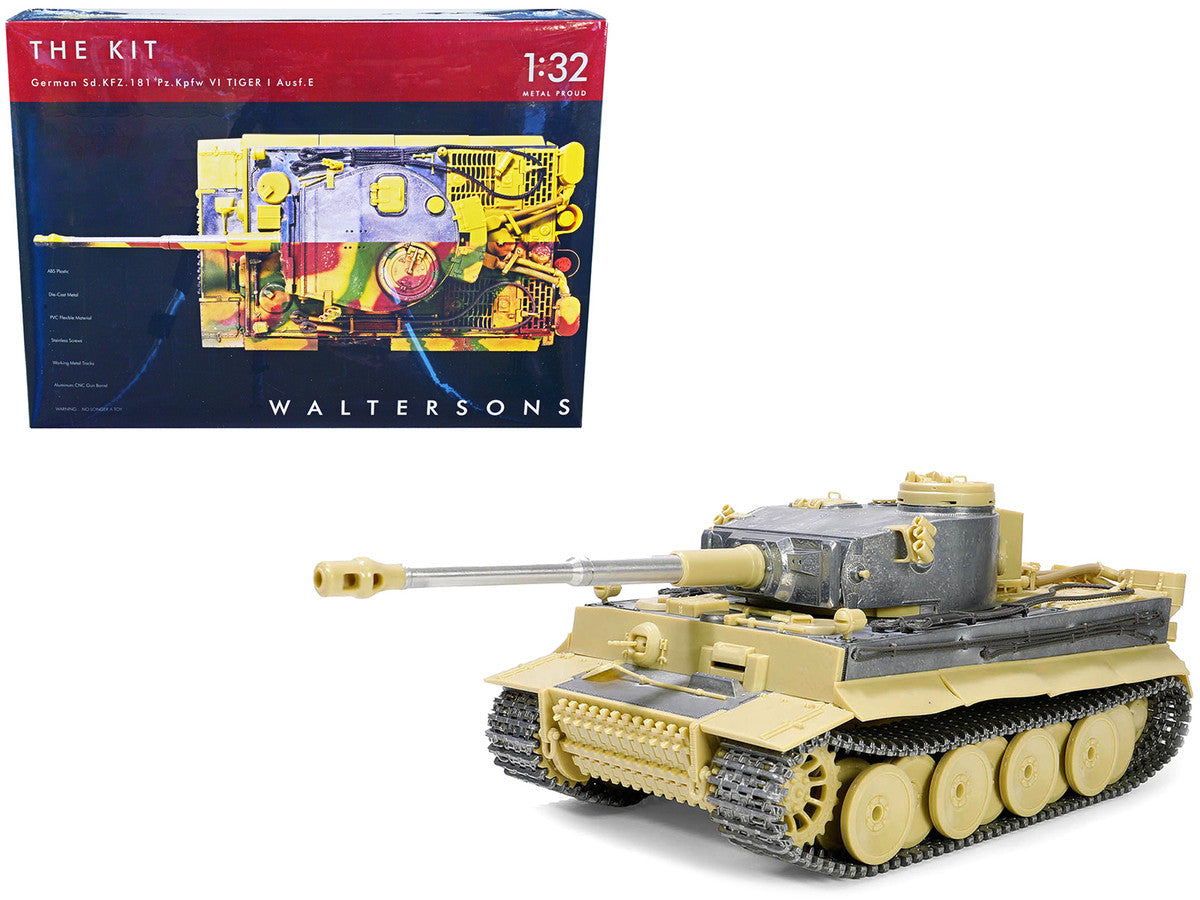 Skill 4 Model Kit German Sd.Kfz.181 Pz.Kpfw VI Tiger I (Early Production Model) Heavy Tank "Schwere Panzerabteilung 505 No. 100 Kursk" (July 1943) 1/32 Scale Model by Metal Proud-0