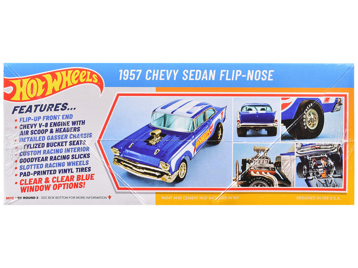 Skill 2 Model Kit 1957 Chevrolet Sedan Flip-Nose "Hot Wheels" 1/25 Scale Model by MPC-1