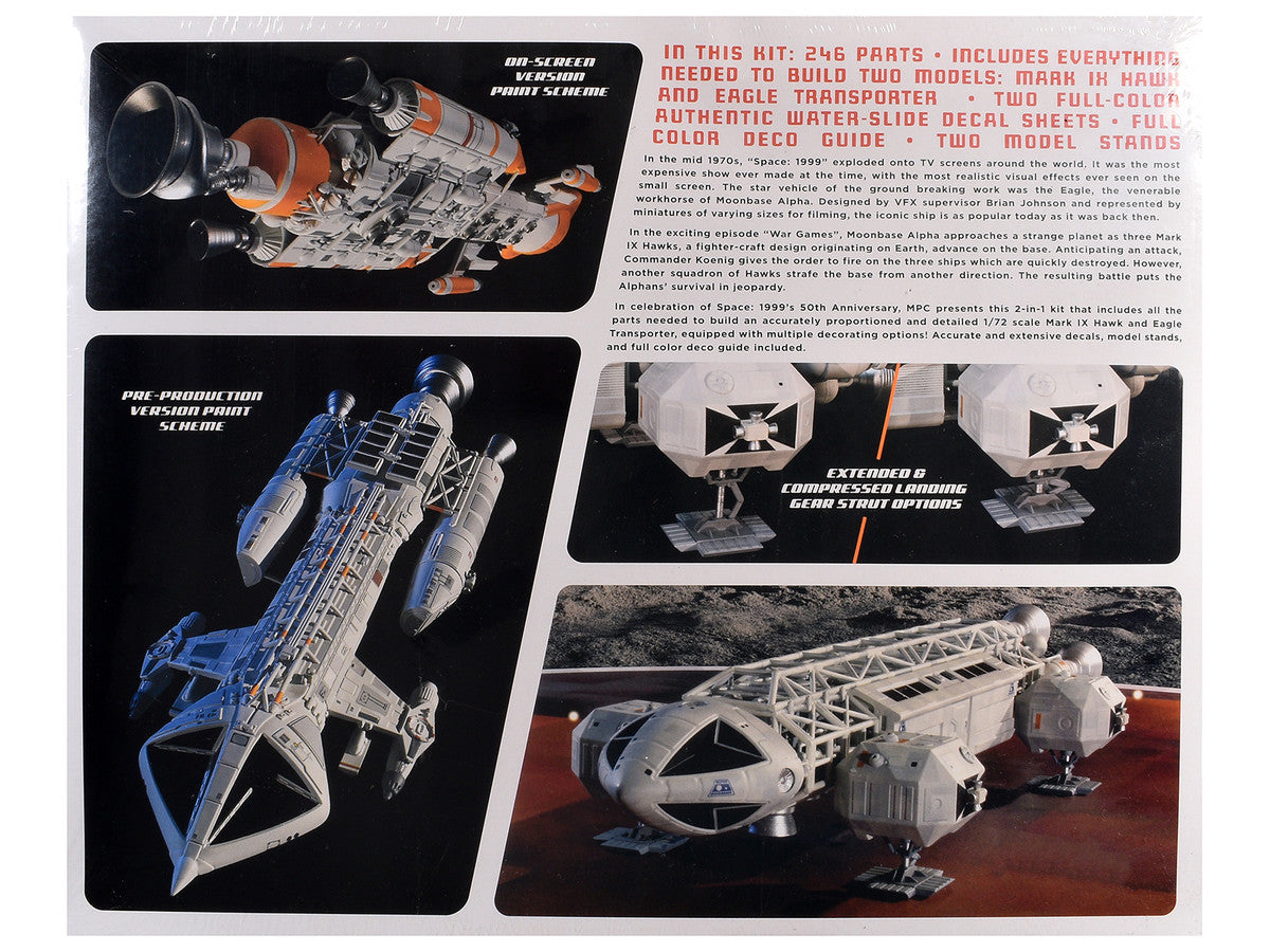 Eagle and Hawk War Games Edition "Space: 1999" (1975-1977) TV Series 1/72 Scale Skill 2 Model Kit  by MPC 3