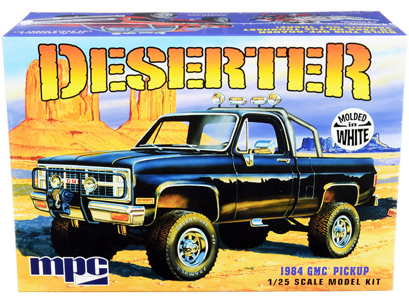 Skill 2 Model Kit 1984 GMC Pickup Truck (Molded in White) "Deserter" 1/25 Scale Model by MPC-0