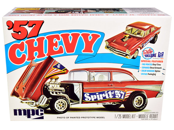 Skill 2 Model Kit 1957 Chevrolet Gasser Flip Nose "Spirit of 57" 1/25 Scale Model by MPC-0