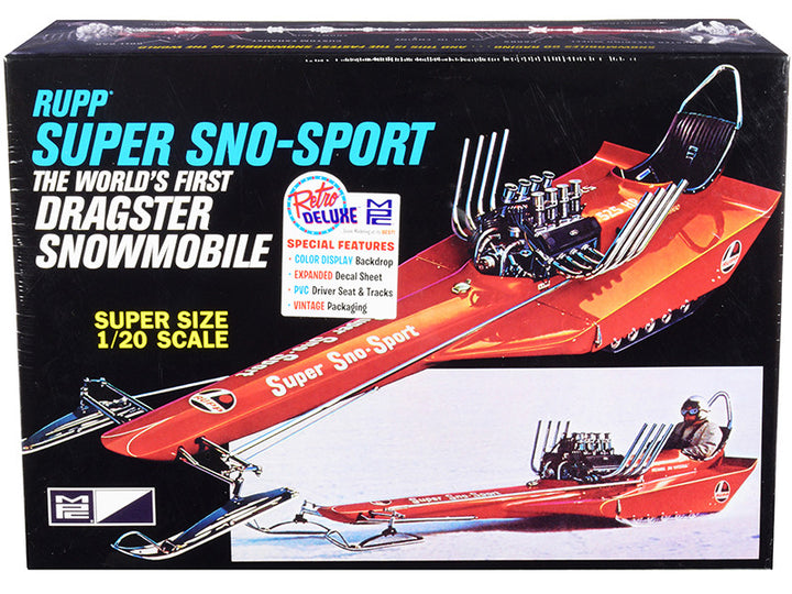 Skill 2 Model Kit Rupp Super Sno-Sport Snowmobile Dragster (The World's First) 1/20 Scale Model by MPC-0
