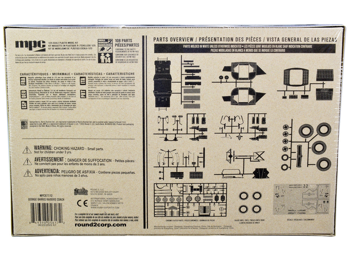 Skill 2 Model Kit George Barris' Super Wild Raiders' Coach 1/25 Scale Model by MPC-3