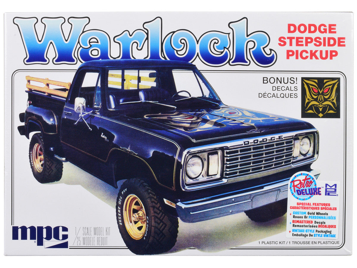 Skill 2 Model Kit 1977 Dodge Warlock Stepside Pickup Truck 1/25 Scale Model by MPC-0