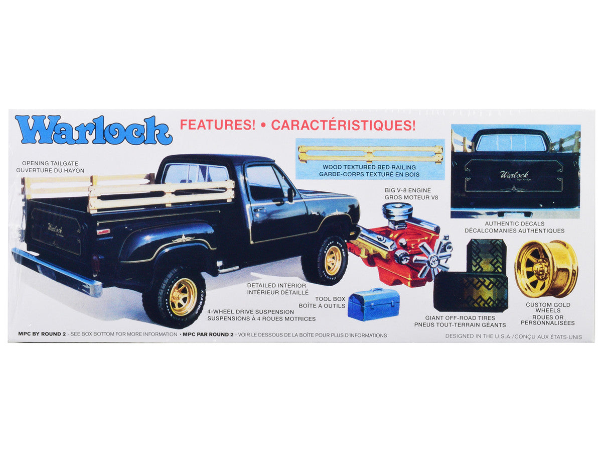 Skill 2 Model Kit 1977 Dodge Warlock Stepside Pickup Truck 1/25 Scale Model by MPC-2