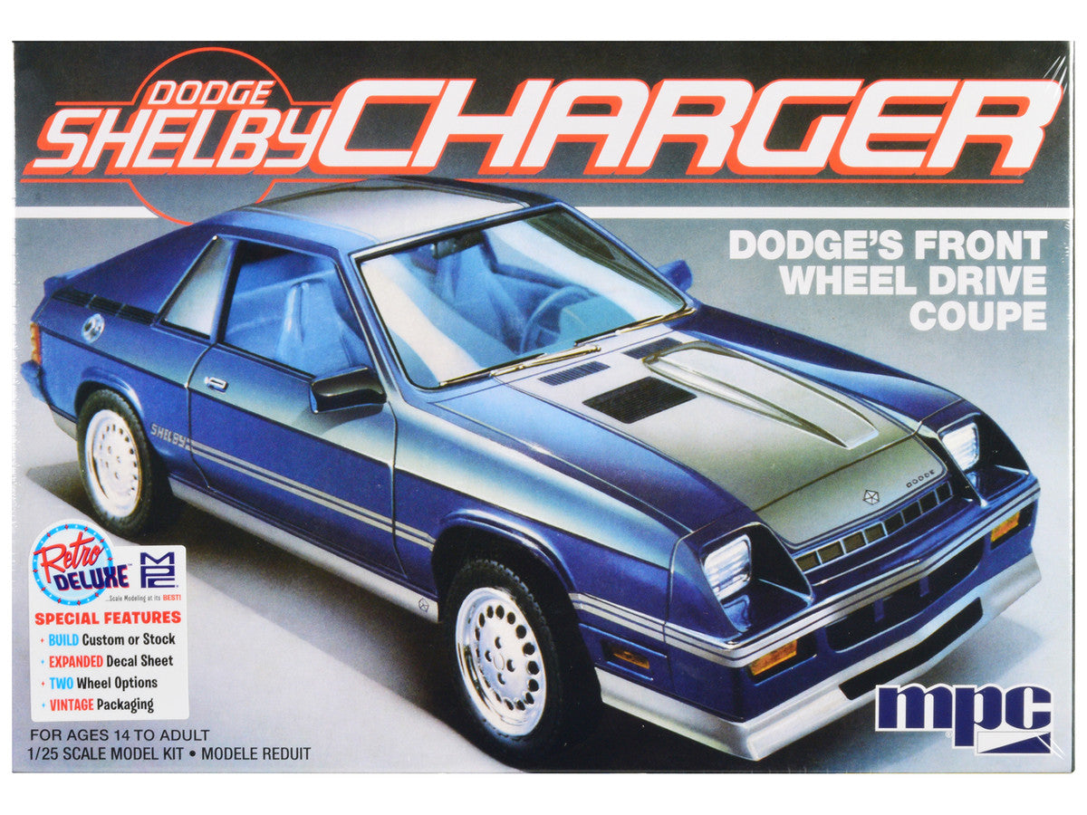 Skill 2 Model Kit 1986 Dodge Shelby Charger 1/25 Scale Model by MPC-0