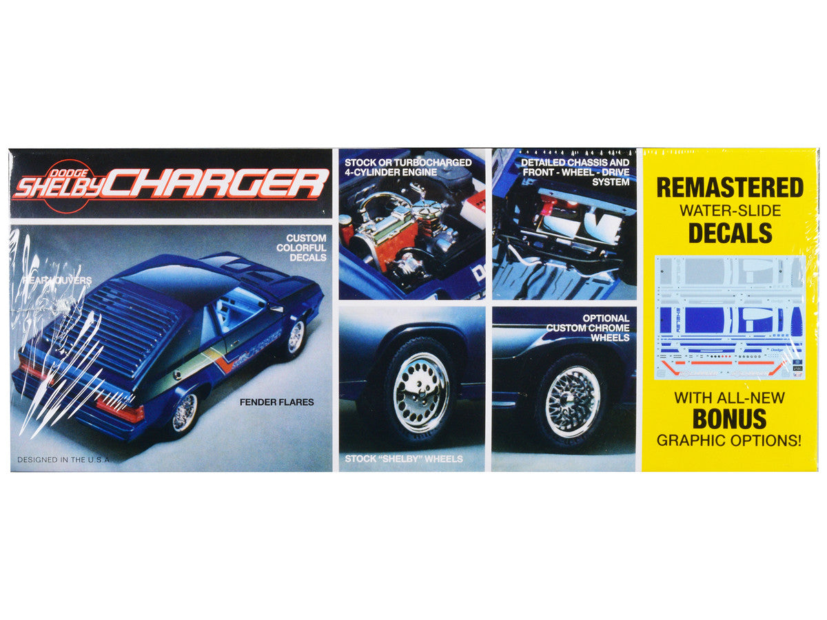 Skill 2 Model Kit 1986 Dodge Shelby Charger 1/25 Scale Model by MPC-1