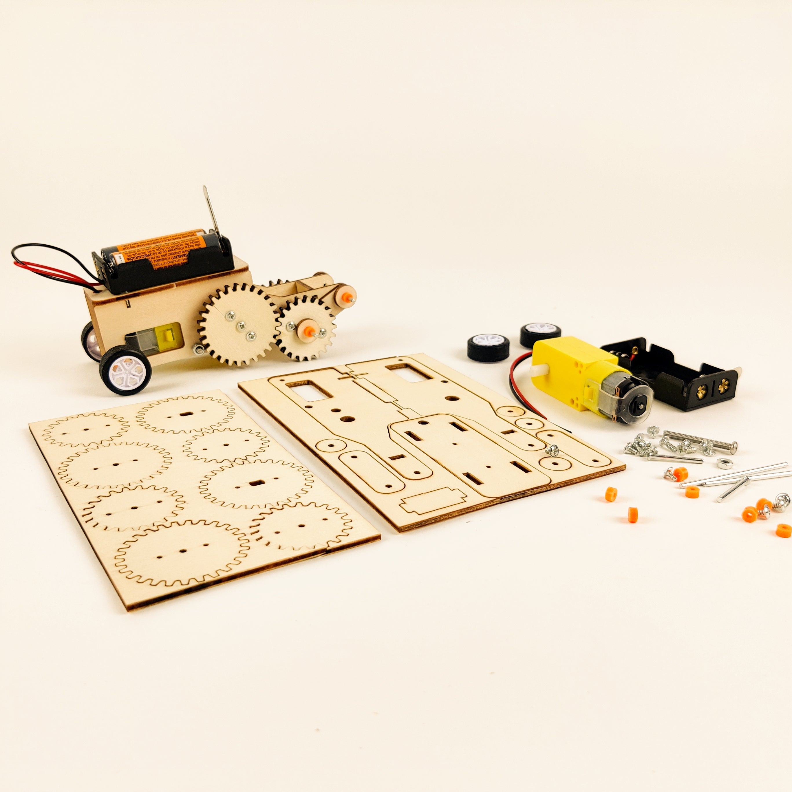 Gear Car DIY Kit, Educational STEM Toy 4