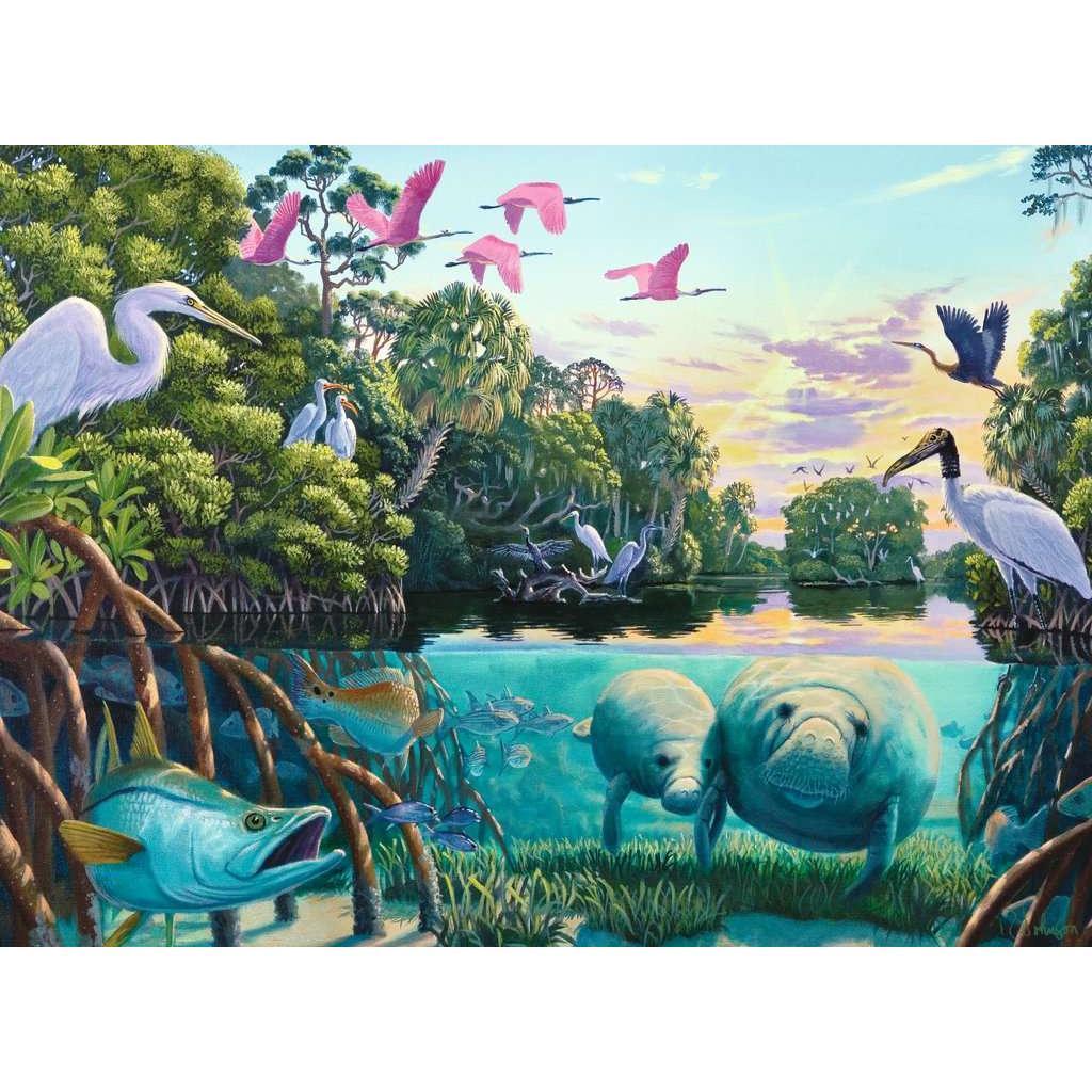 Manatee Moments 500 Piece Jigsaw Puzzle Ravensburger 2