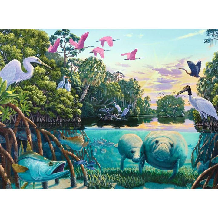 Manatee Moments 500 Piece Jigsaw Puzzle Ravensburger 2