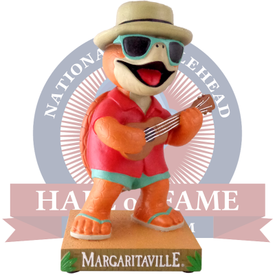 Margaritaville Turtle Jimmy Buffett collectible bobblehead with guitar sunglasses and tropical outfit