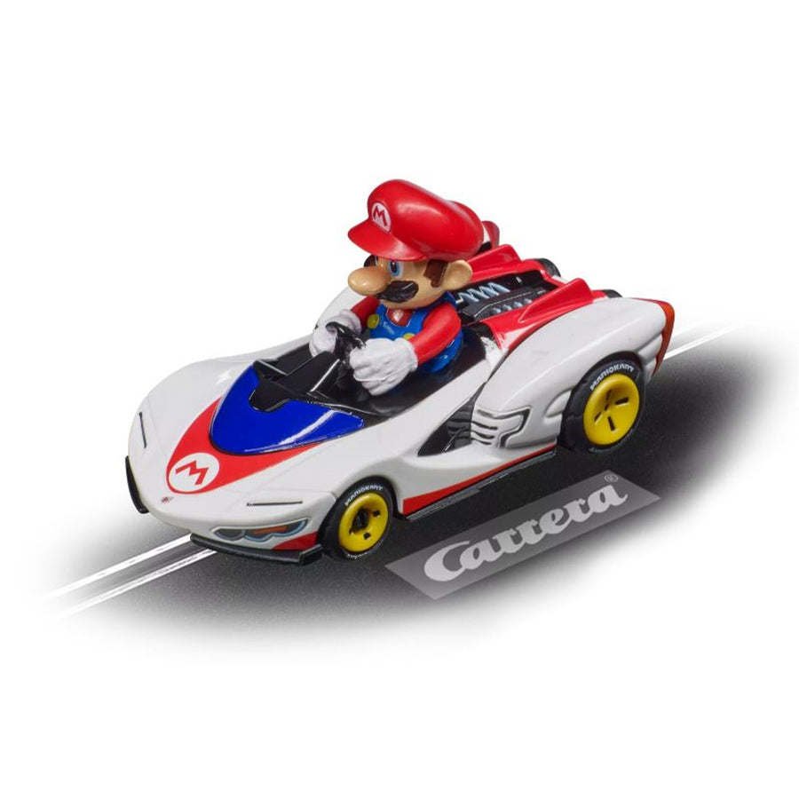 Mario Kart P-Wing Mario 1:43 Scale Slot Car Vehicle for Analog Slot Carrera GO!!! Toy Car Track Set 20064182