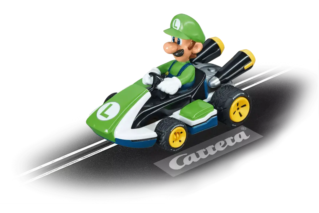 Mario Kart - Luigi Carrera GO!!! 1:43 Scale Analog Slot Car by Carrera On the Track 20064034