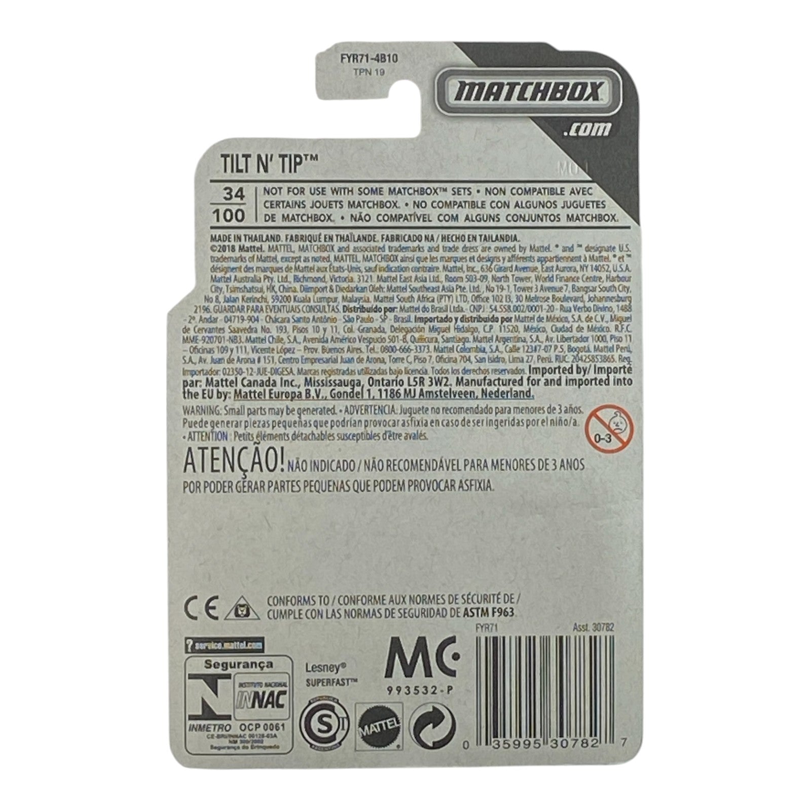 Matchbox Tilt N' Tip - MBX Construction Series 7/20 2