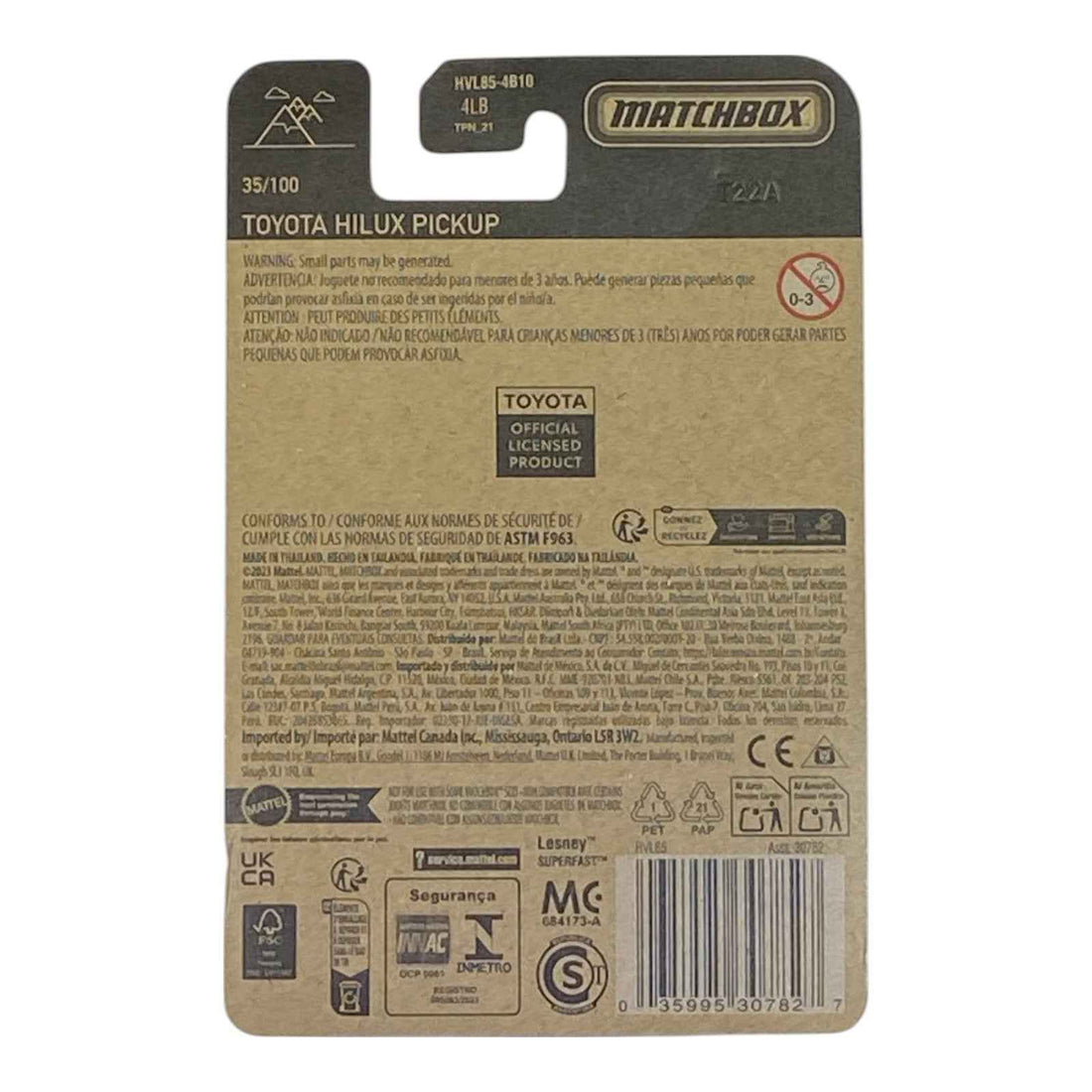 Matchbox Toyota Hilux Pickup - Matchbox Series 35/100 2
