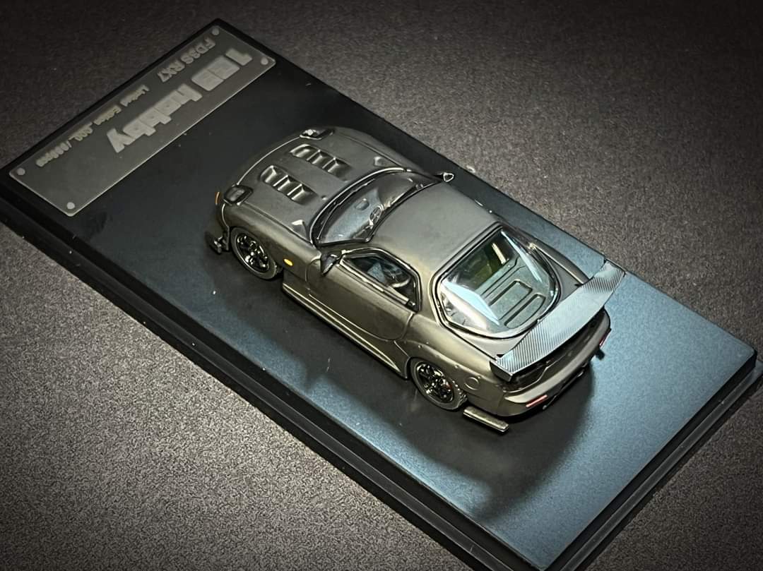 Mazda FD3S RX7 1:64 Scale Diecast Model by 123 Hobby in Grey