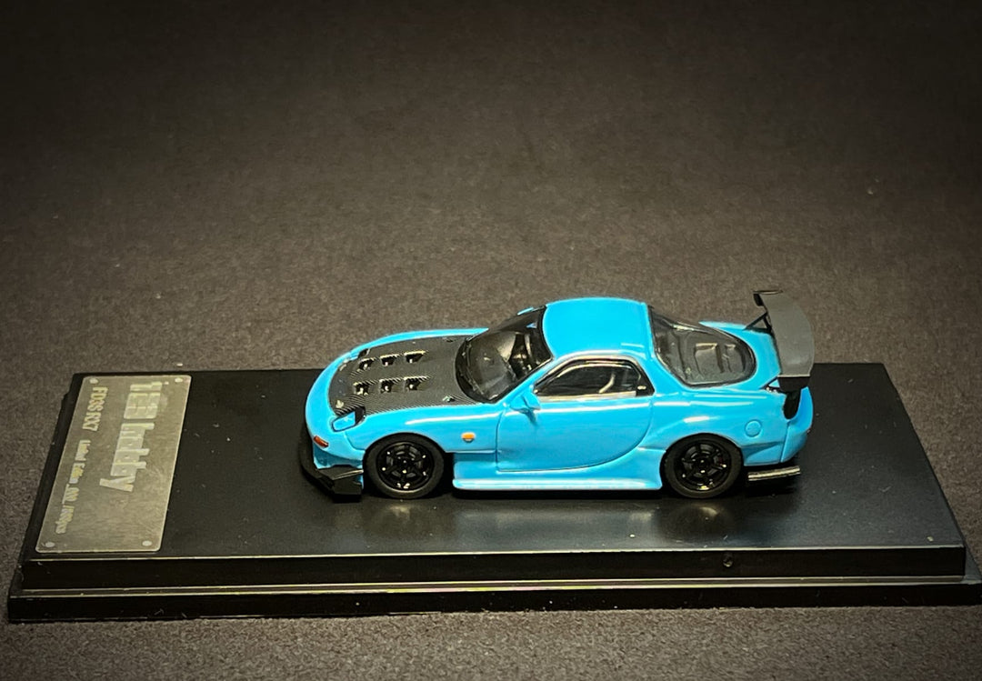 Mazda FD3S RX7 1:64 Scale Diecast Model by 123 Hobby in Blue