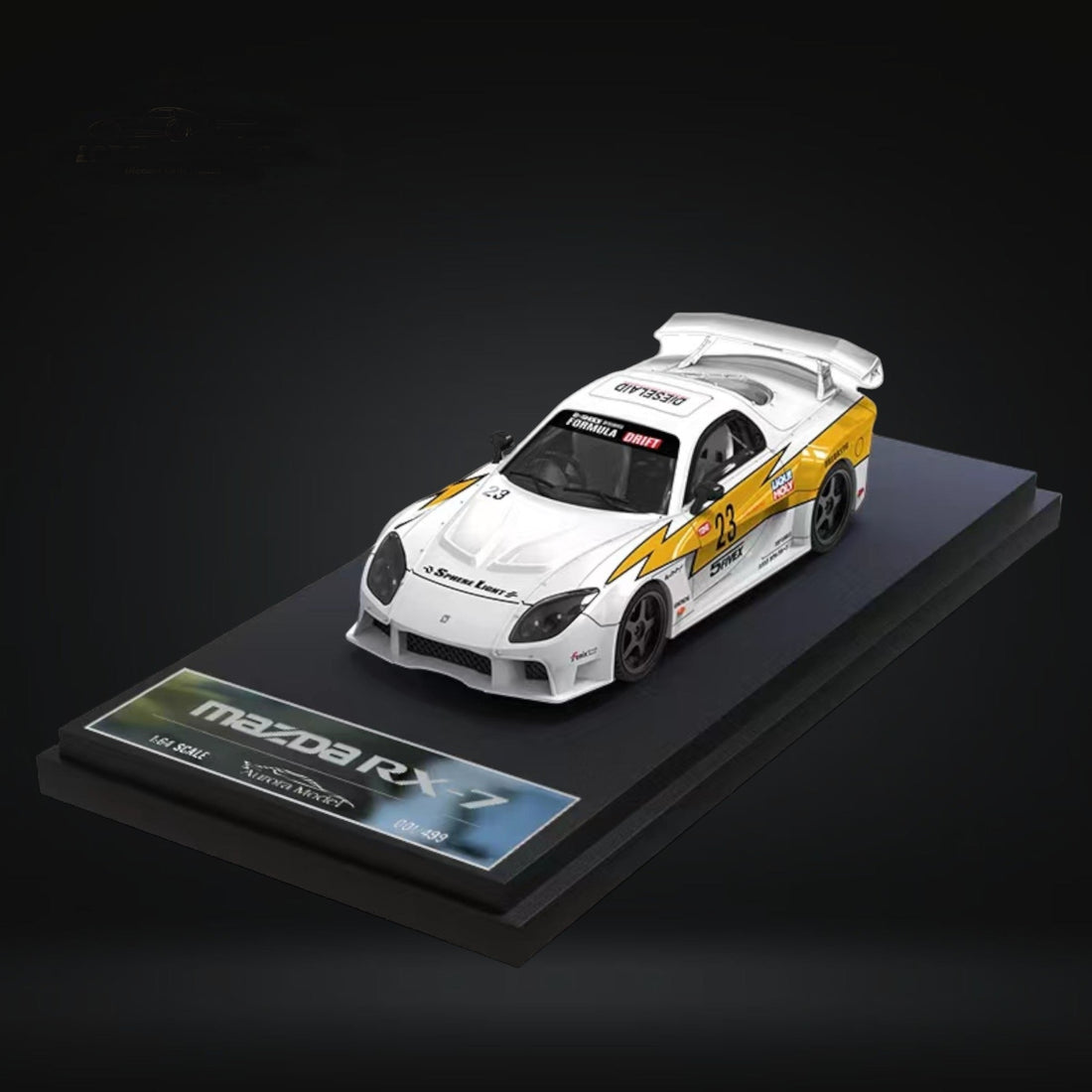 Mazda RX-7 VeilSide Lightning Livery #23 Ordinary Version 1:64 by Aurora Model