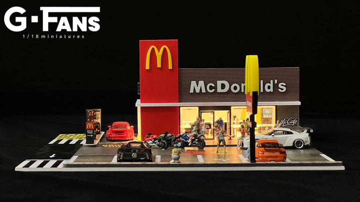 McDonalds 1:64 scale Diorama by G-Fans Front View