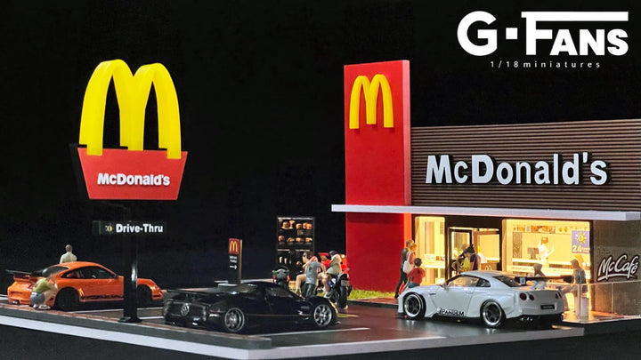 McDonalds 1:64 scale Diorama by G-Fans Right Side View