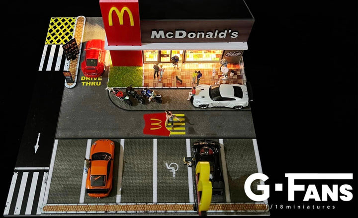 McDonalds 1:64 scale Diorama by G-Fans Top View