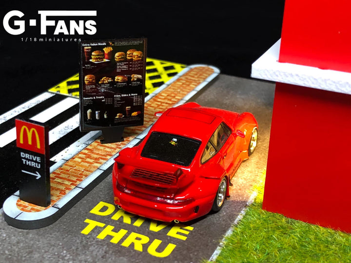 McDonalds 1:64 scale Diorama by G-Fans Drive=Thru View