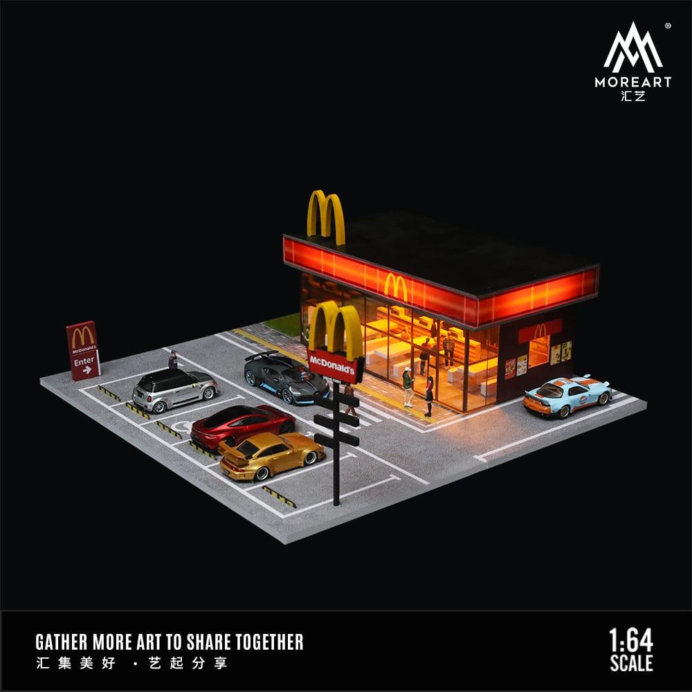 McDonalds 1:64 Scale Parking Lot Diorama by MoreArt – Big Boy Toys