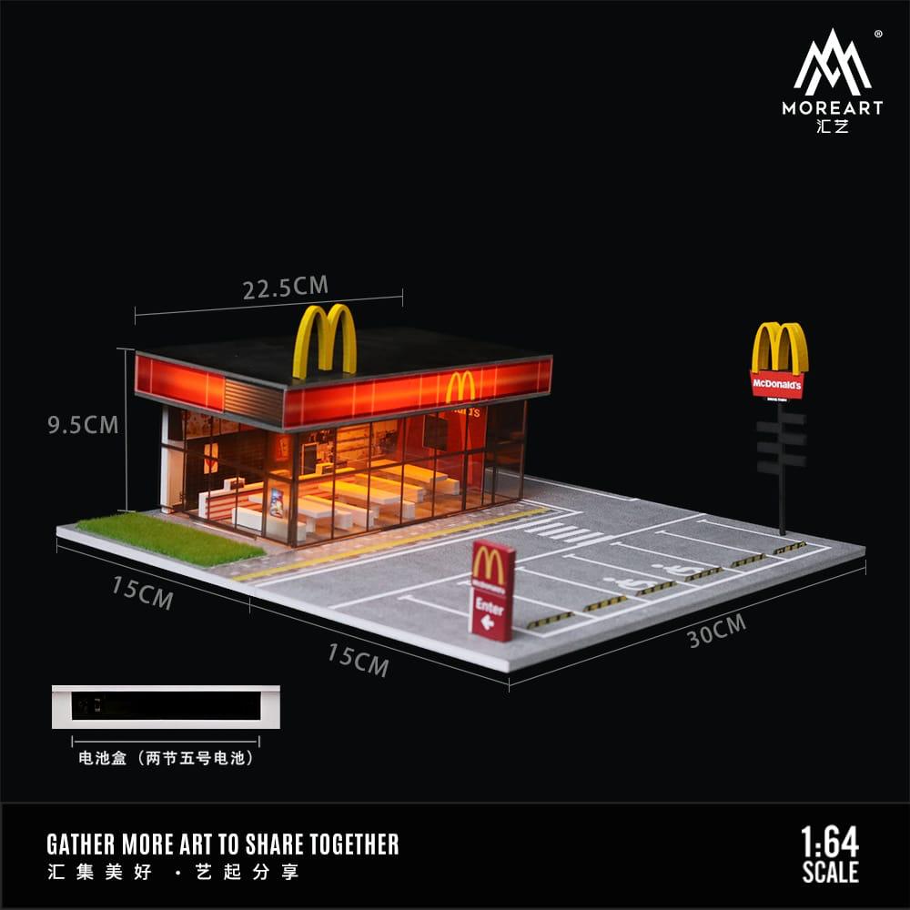 McDonalds 1:64 Scale Parking Lot Diorama by MoreArt – Big Boy Toys
