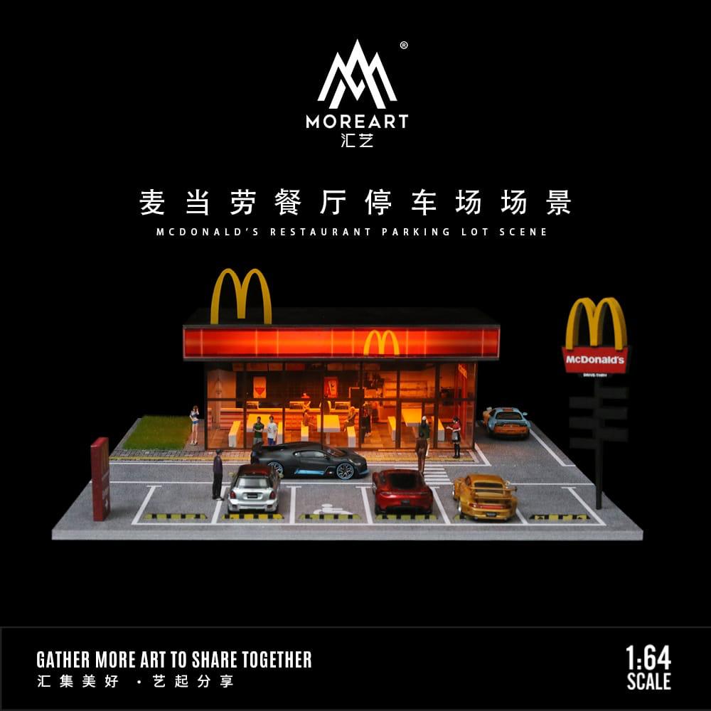 McDonalds 1:64 Scale Diorama by MoreArt Front View