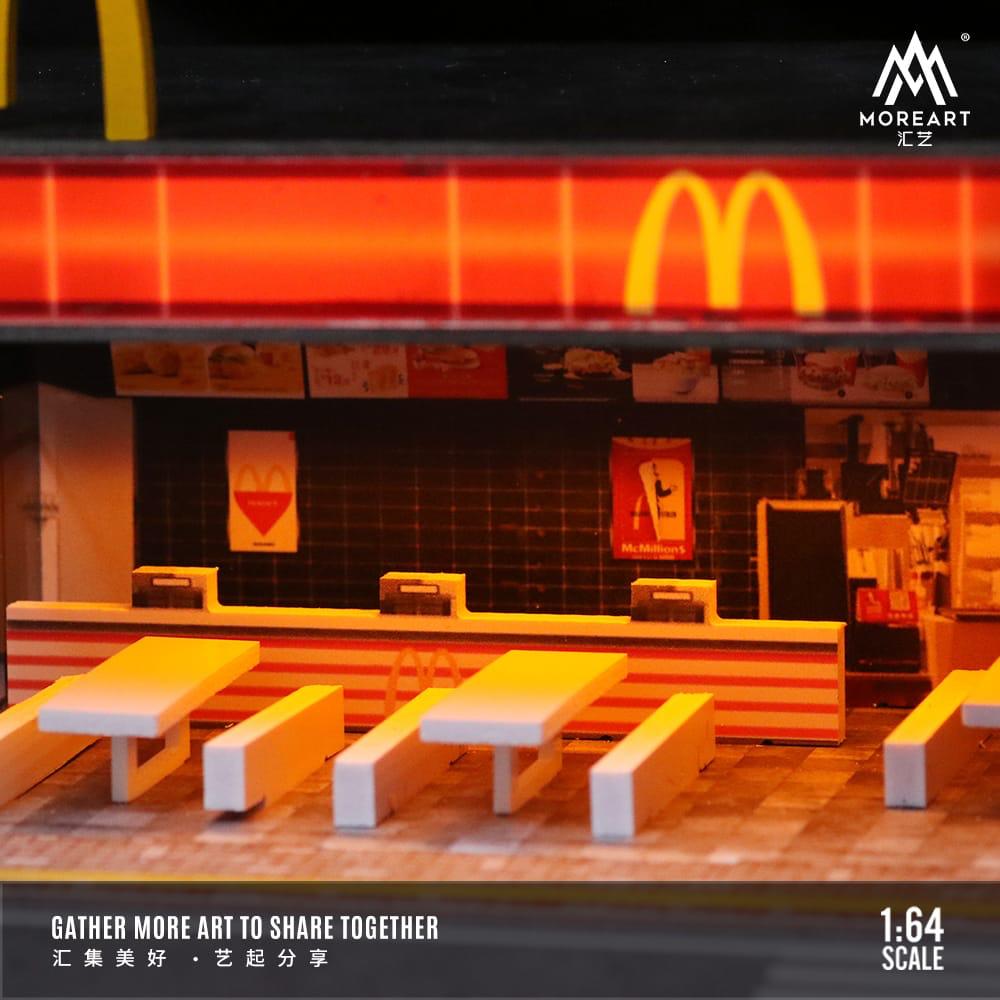 McDonalds 1:64 Scale Diorama by MoreArt Inside View