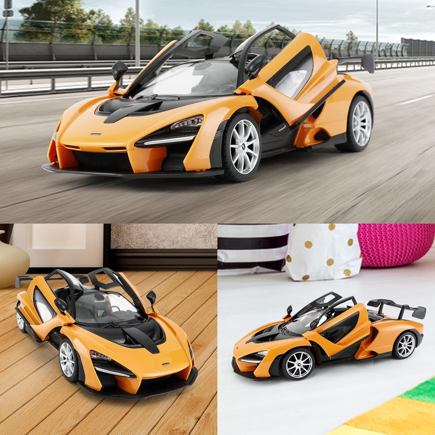McLaren Senna (Yellow) 1:14 Remote Control Car by Rastar 3