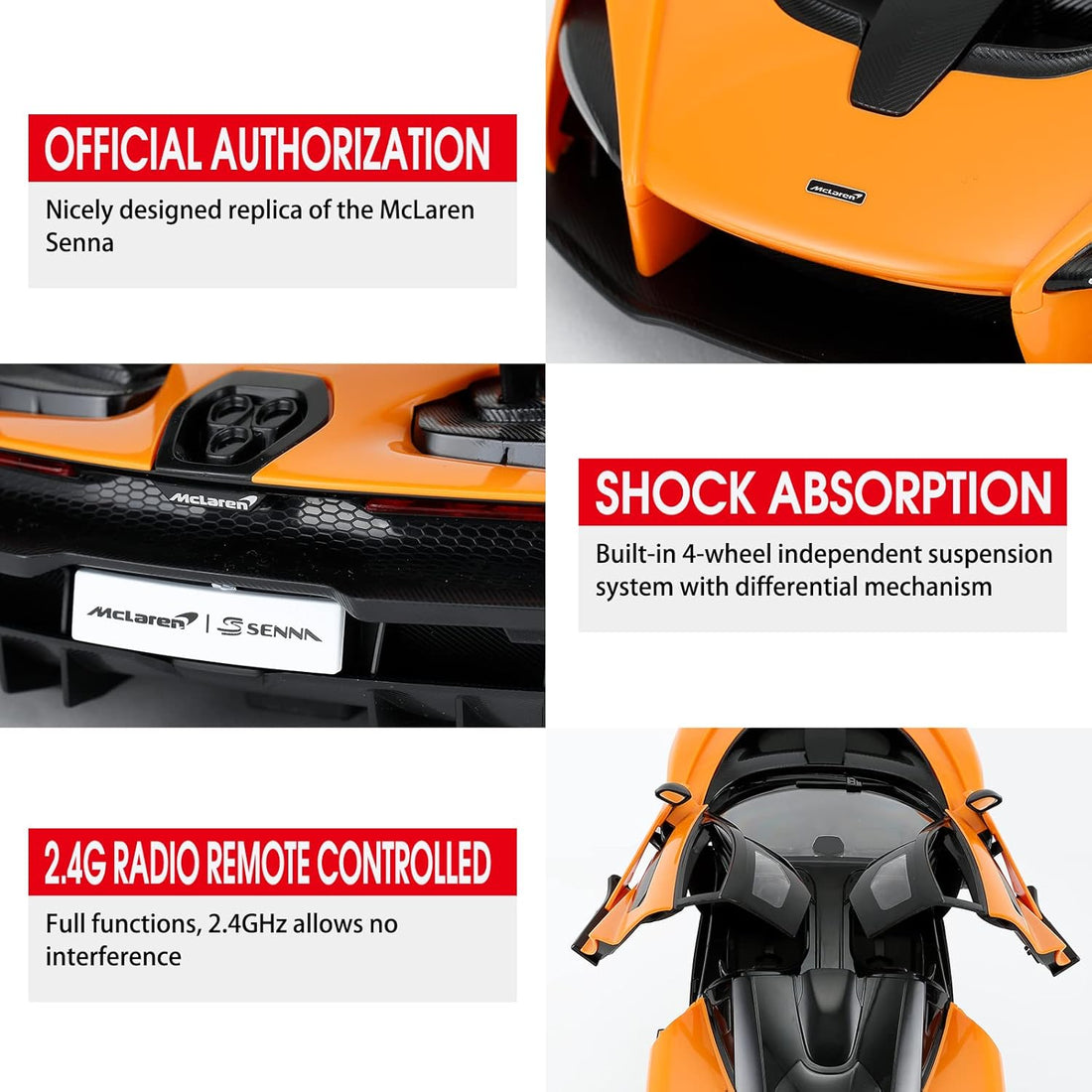 McLaren Senna (Yellow) 1:14 Remote Control Car by Rastar 7
